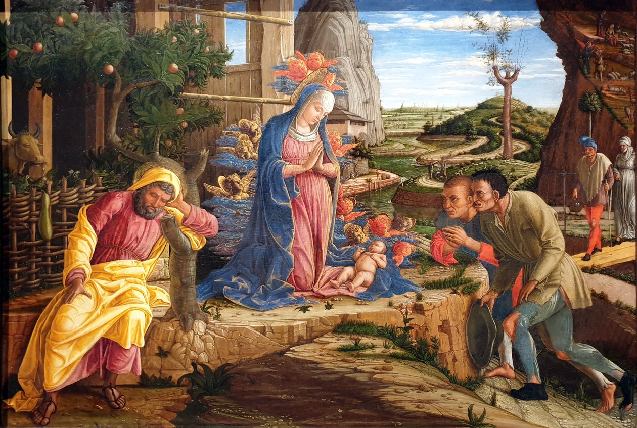 Klanění pastýřů od Andrea Mantegna