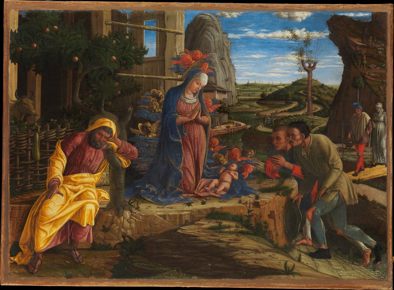 Klanění pastýřů od Andrea Mantegna