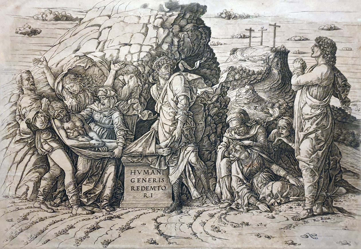 Pohřbení od Andrea Mantegna
