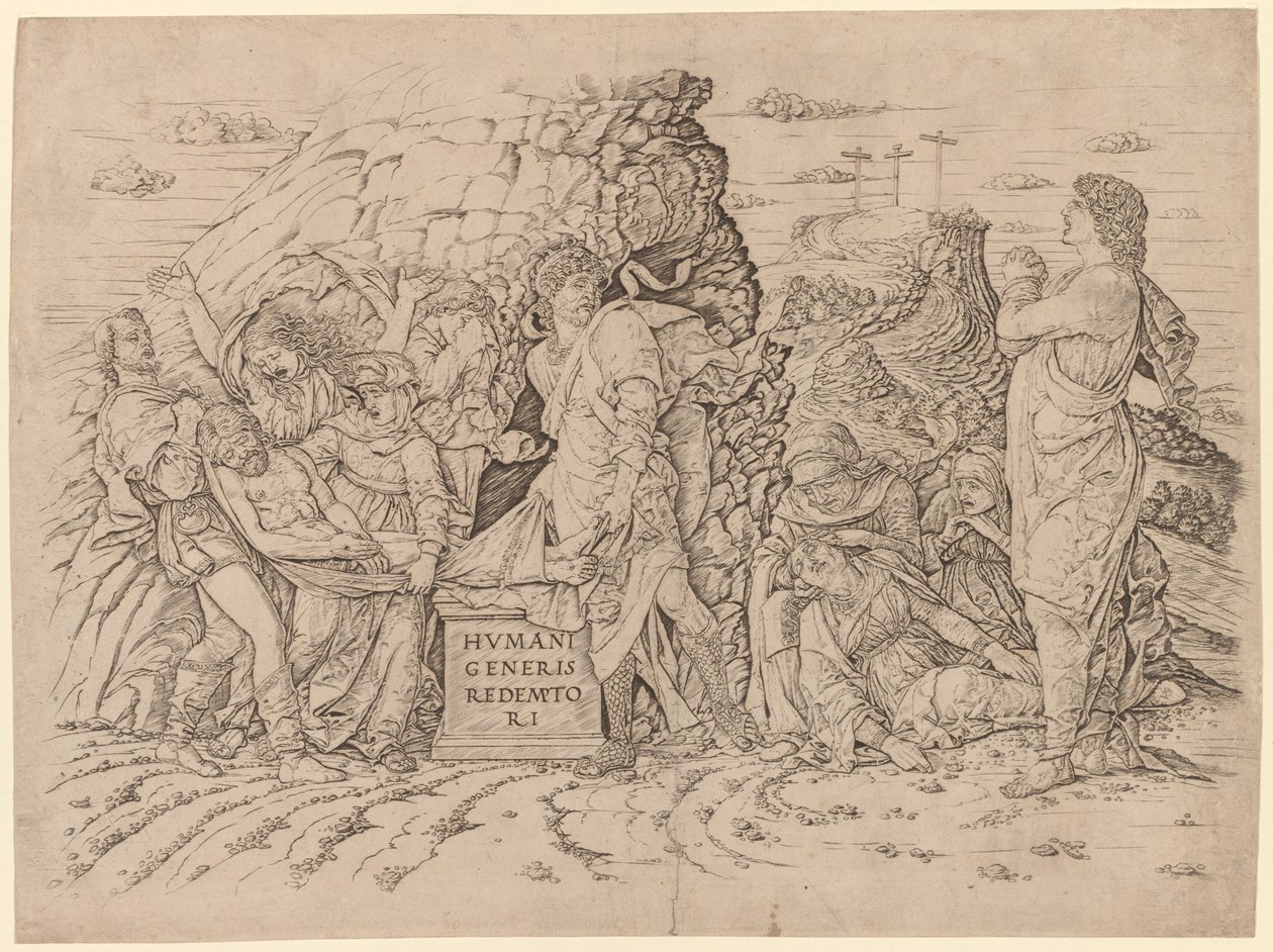 Pohřeb. od Andrea Mantegna