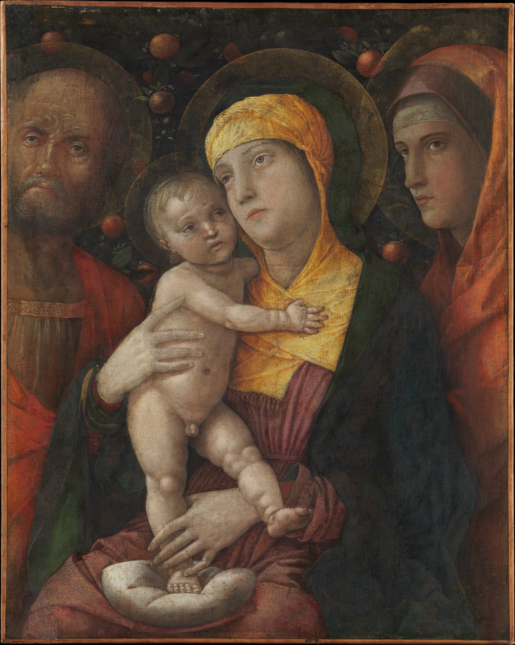 Svatá rodina se svatou Marií Magdalénou od Andrea Mantegna