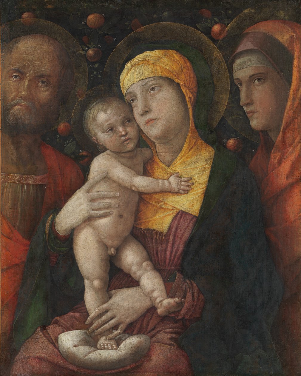 Svatá rodina se svatou Marií Magdalenou, ca. 1495-1500. od Andrea Mantegna