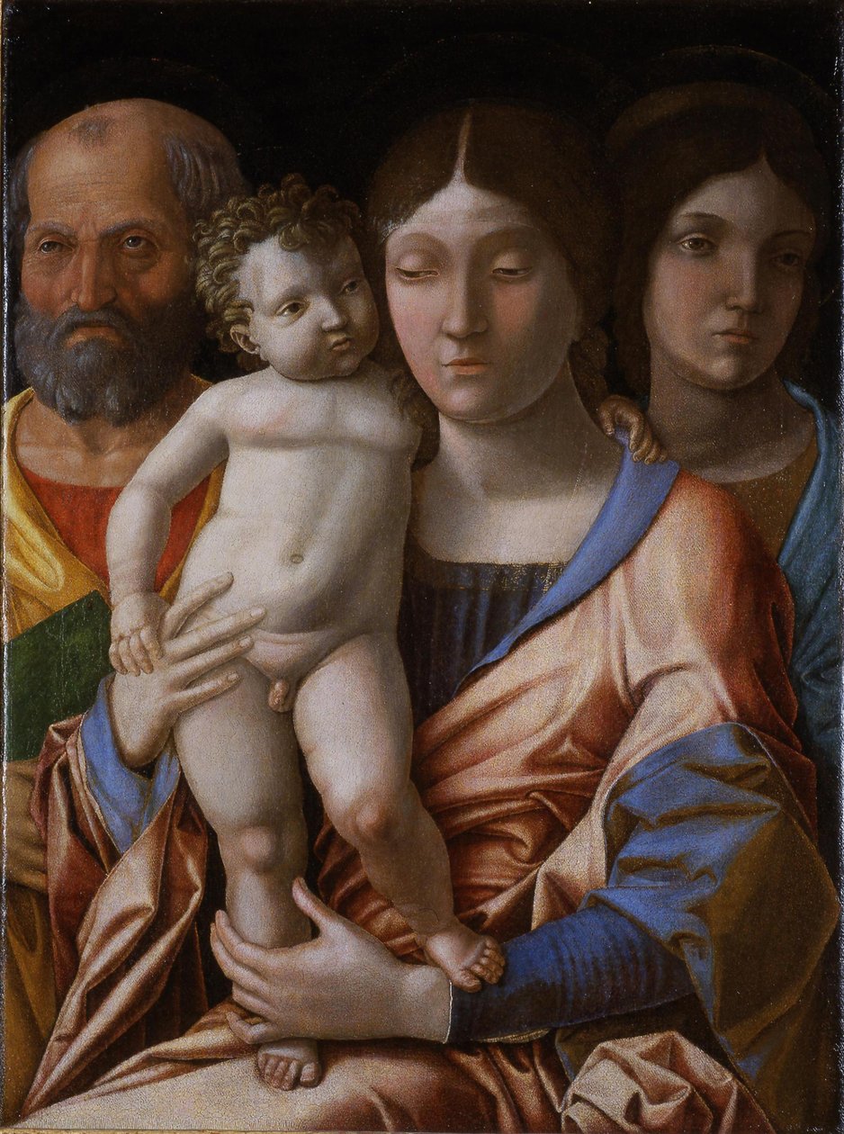 Svatá rodina se svatým, 1495. od Andrea Mantegna