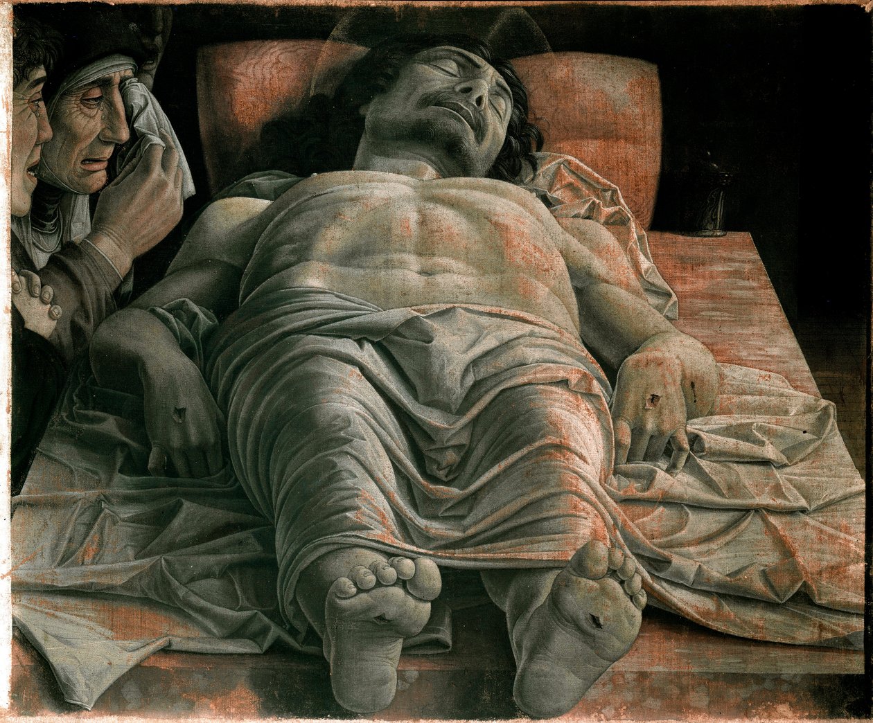 Mrtvý Kristus od Andrea Mantegna