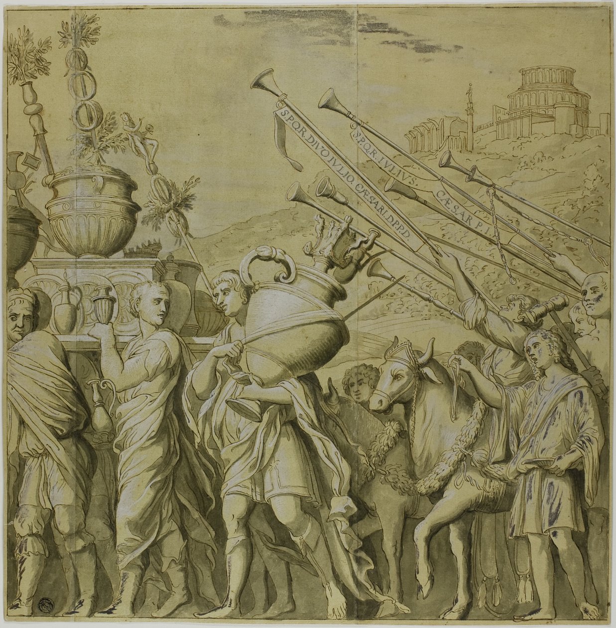 Triumfy Julia Caesara: Plátno č. IV od Andrea Mantegna