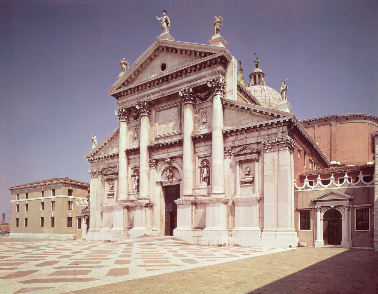 Pohled na průčelí, postaven 1607-11 od Andrea Palladio