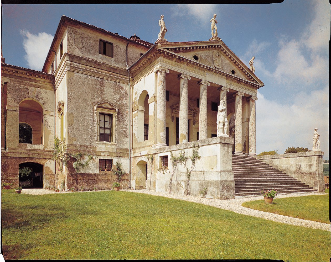 Pohled na fasádu, kolem 1566-67 od Andrea Palladio