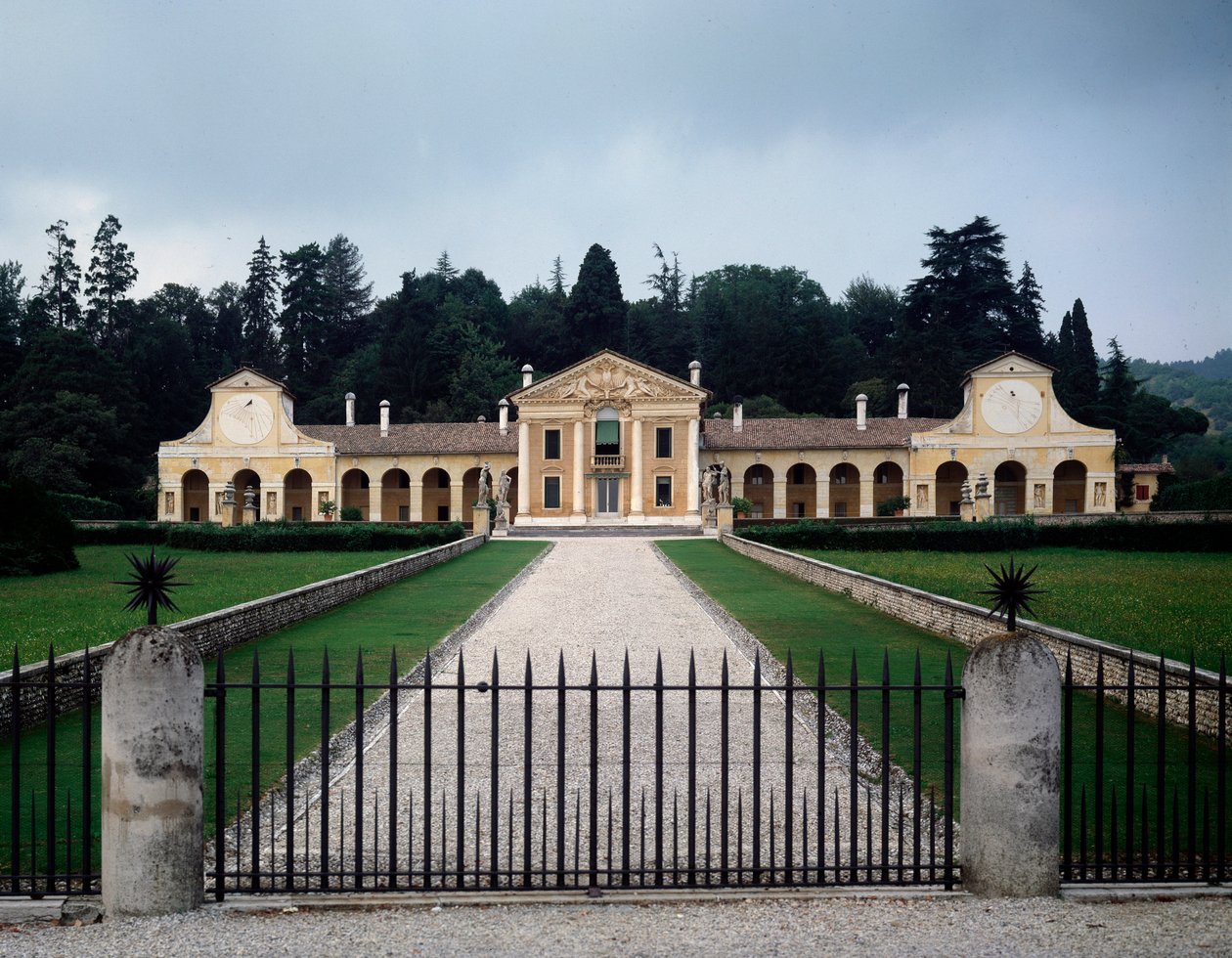 Pohled na vilu Barbaro nebo Volpi od Andrea Palladio