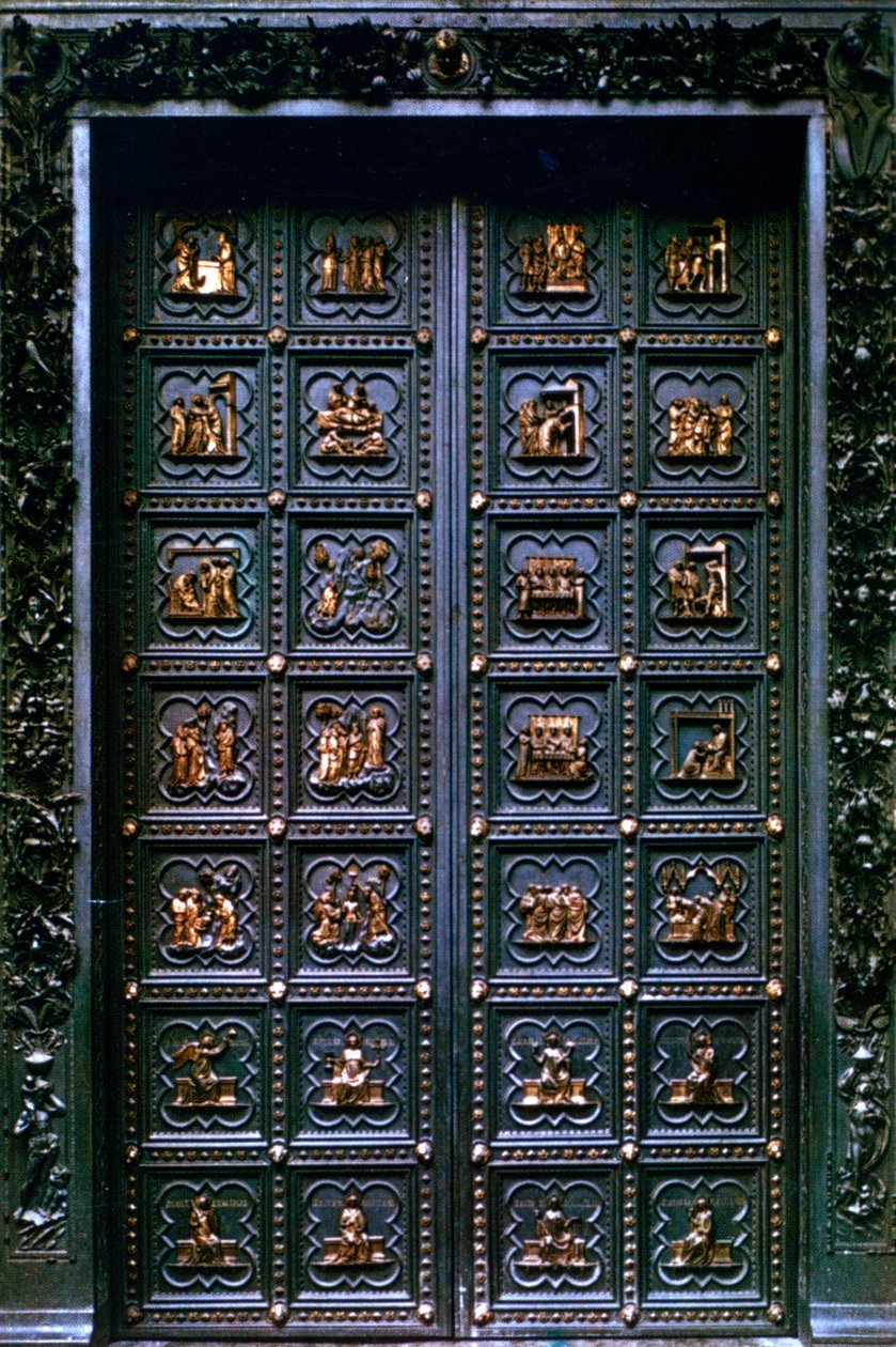 Jižní dveře baptisteria San Giovanni, 1336 od Andrea Pisano