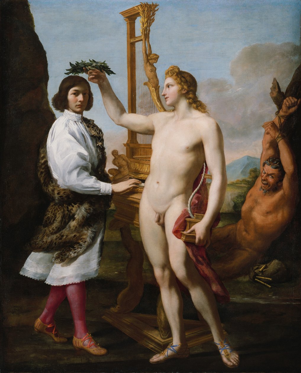 Marcantonio Pasqualini 1614-1691 Korunován Apollem, 1641. od Andrea Sacchi