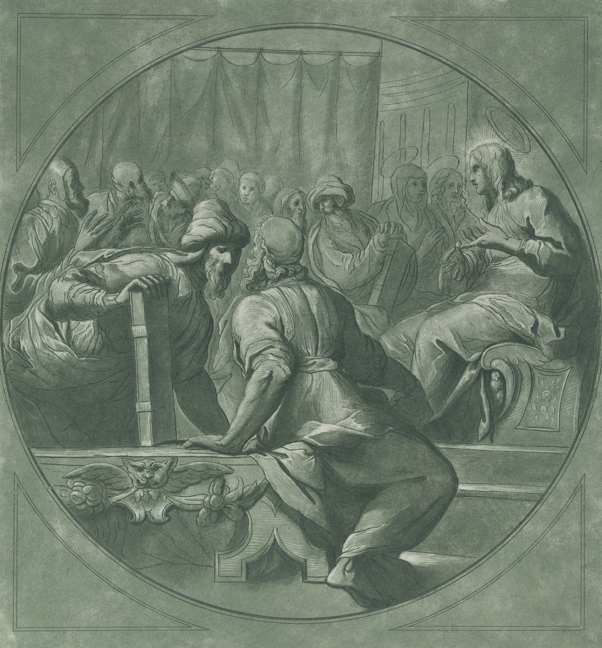 Kristus matoucí lékaře, 1750-70. od Andrea Scacciati