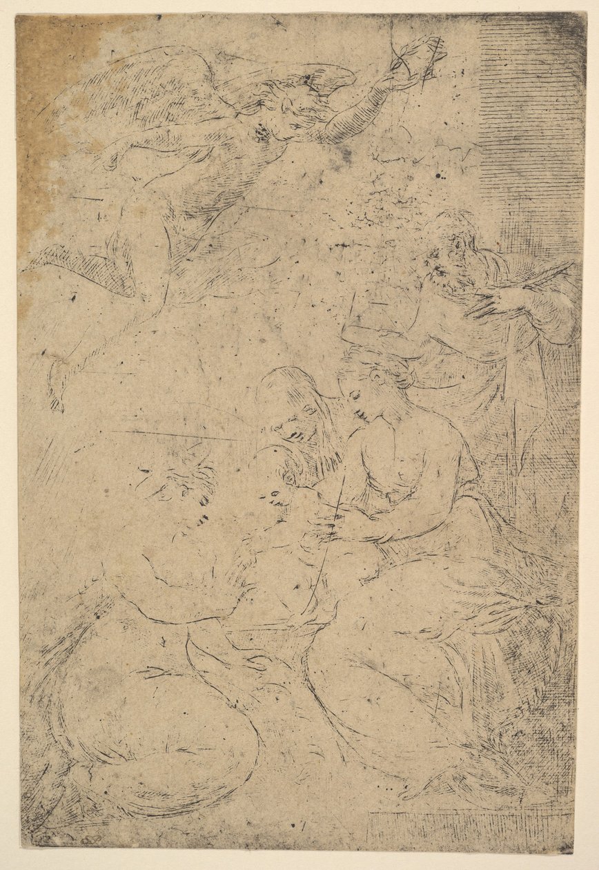 Mystické manželství svaté Kateřiny, ca. 1550. od Andrea Schiavone