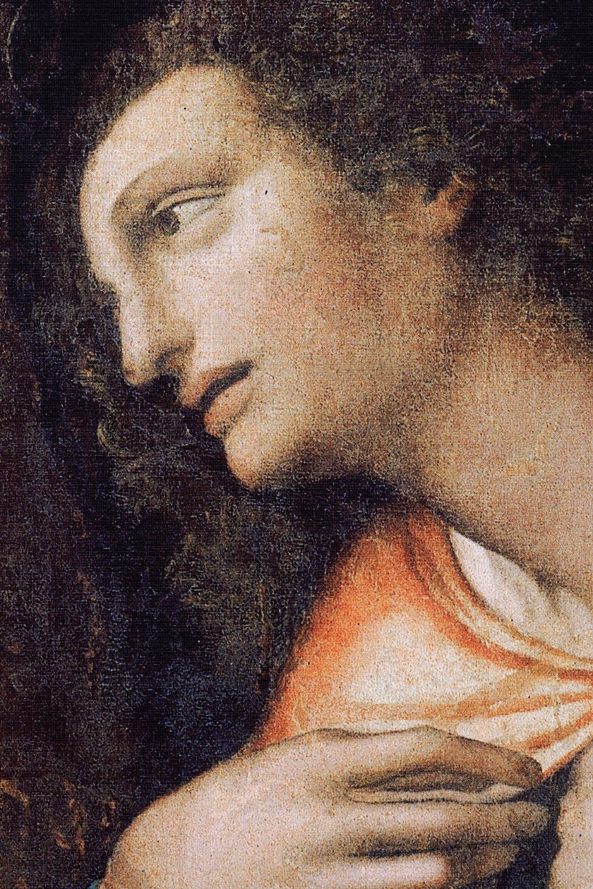 Opatství (Tongerlo Abbey). Malba. Poslední večeře. 1506-1507. Detail (malba) od Andrea Solario