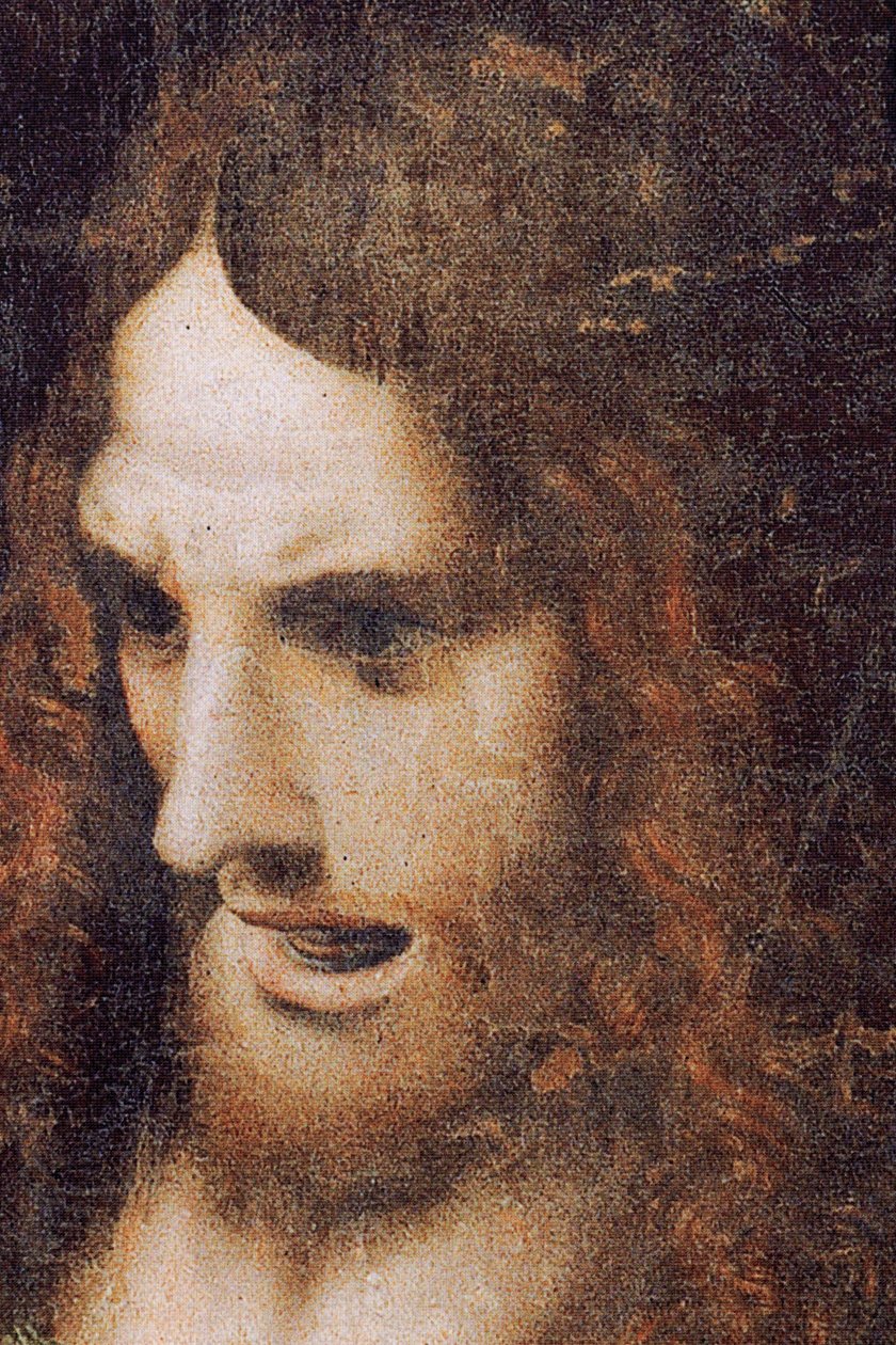 Opatství (Tongerlo Abbey). Malba. Poslední večeře. 1506-1507. Detail (malba) od Andrea Solario