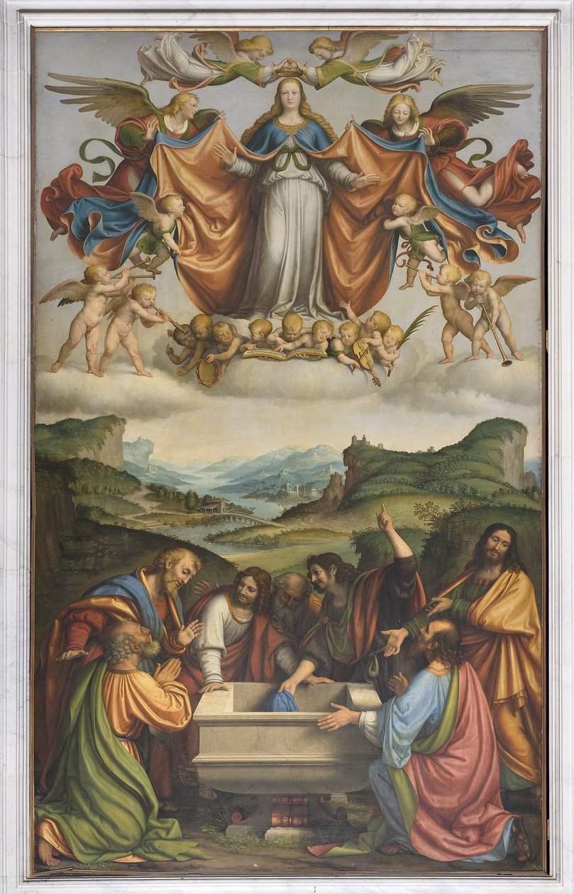 Nanebevzetí Panny Marie, kolem 1520 od Andrea Solario