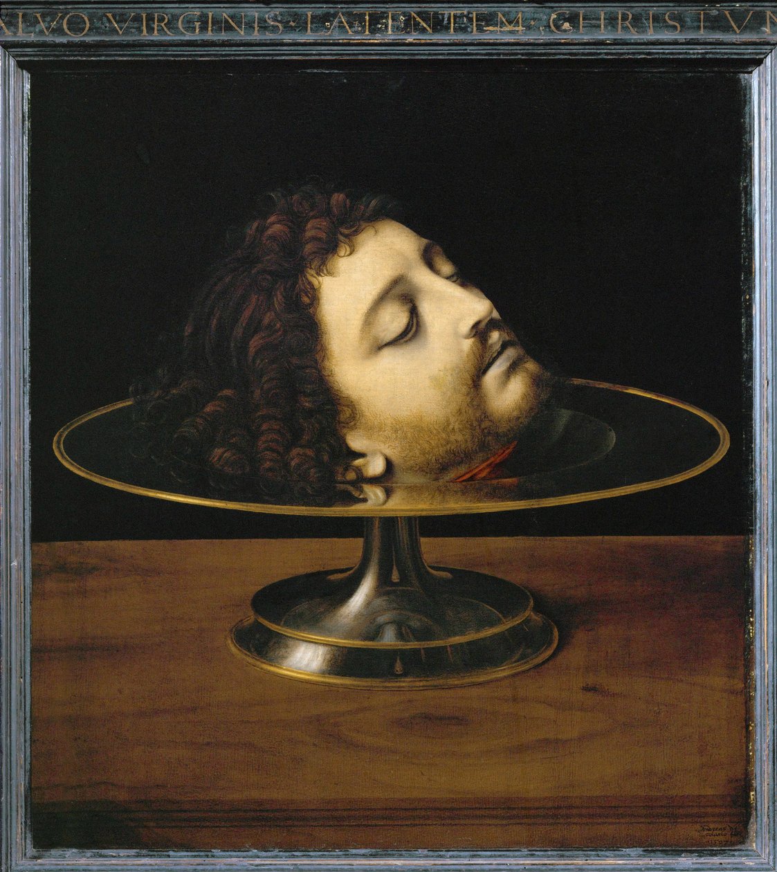 Tete de saint Jean-Baptiste - Hlava svatého Jana Křtitele ... od Andrea Solario