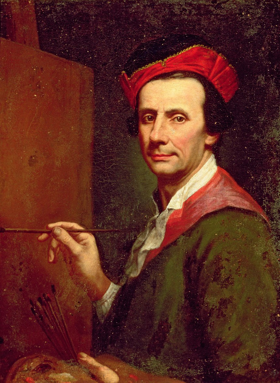 Artist at an Easel, c.1750s od Andrea Soldi