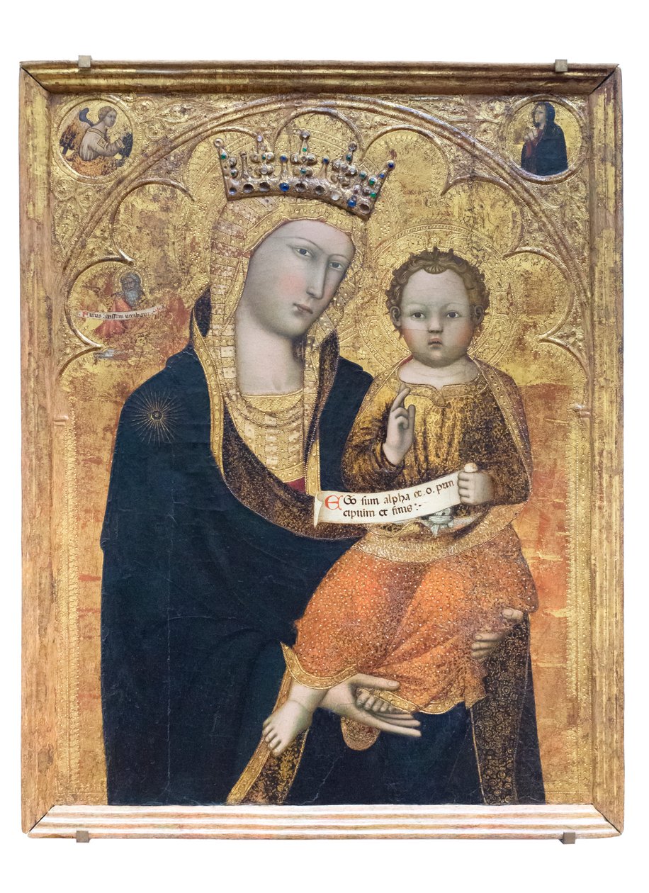 Madona s dítětem se svatým Lukášem evangelistou od Andrea Vanni