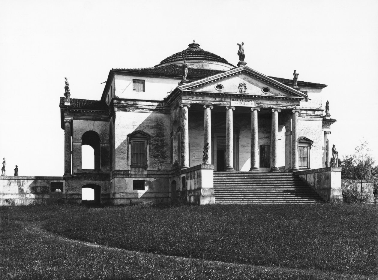 Pohled na fasádu, kolem 1566-67 od Andrea Palladio