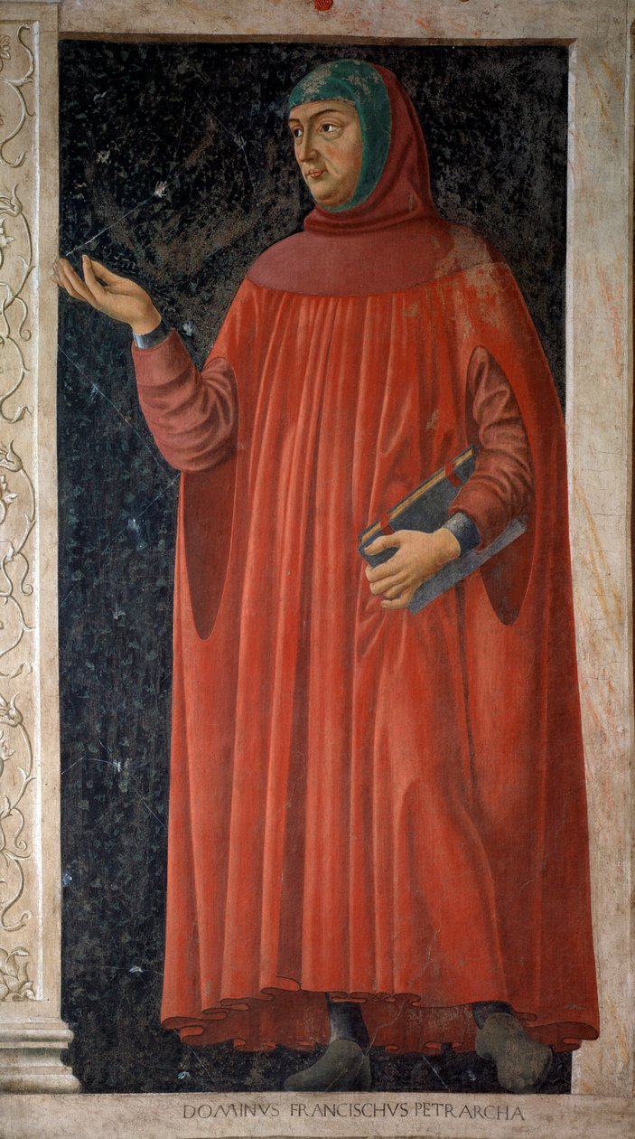 Portrét Francesca Petrarcy (čerstvý, kolem 1451) od Andrea del Castagno