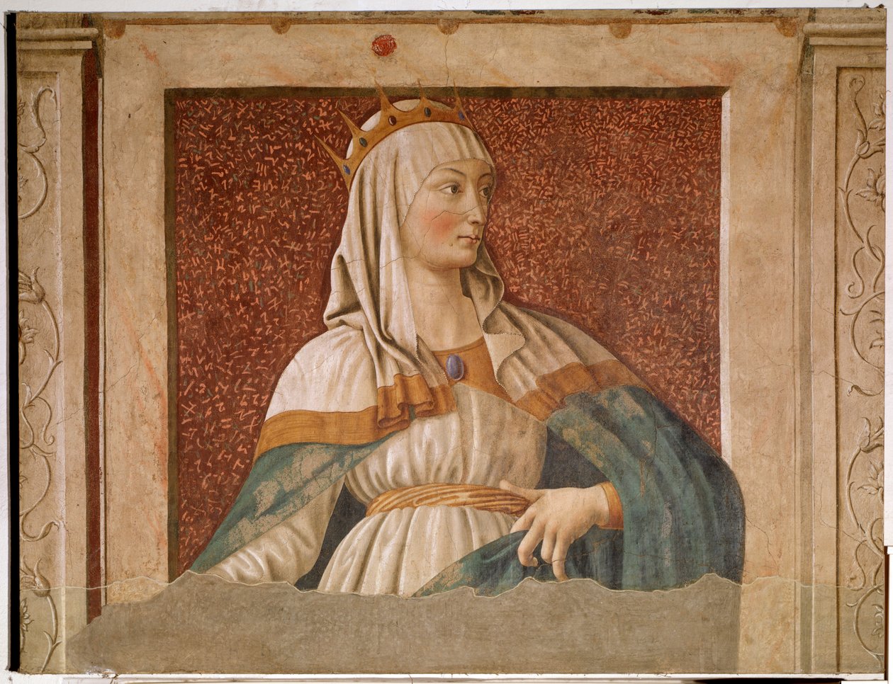 Portrét královny Ester (Fresco od Andrea del Castagno