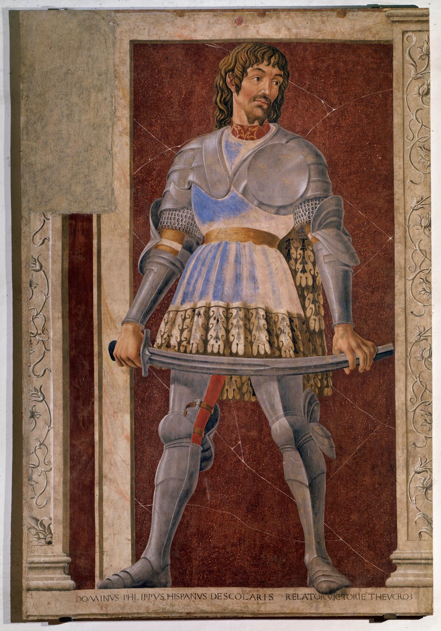 Portrét florentského kondotiéra Pippa Spana (Fresco od Andrea del Castagno