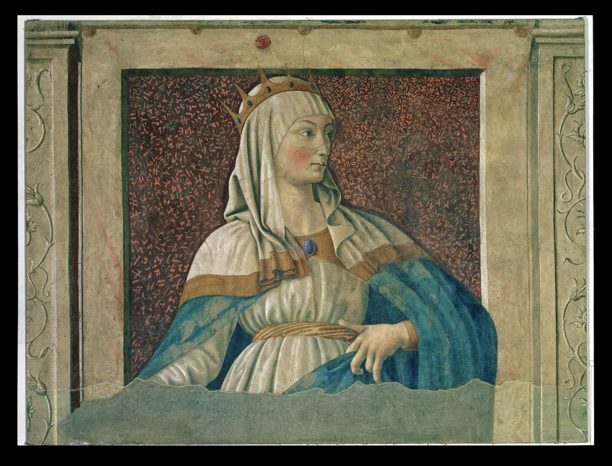 Královna Esther, ze série slavných mužů a žen Villa Carducci, kolem roku 1450 od Andrea del Castagno