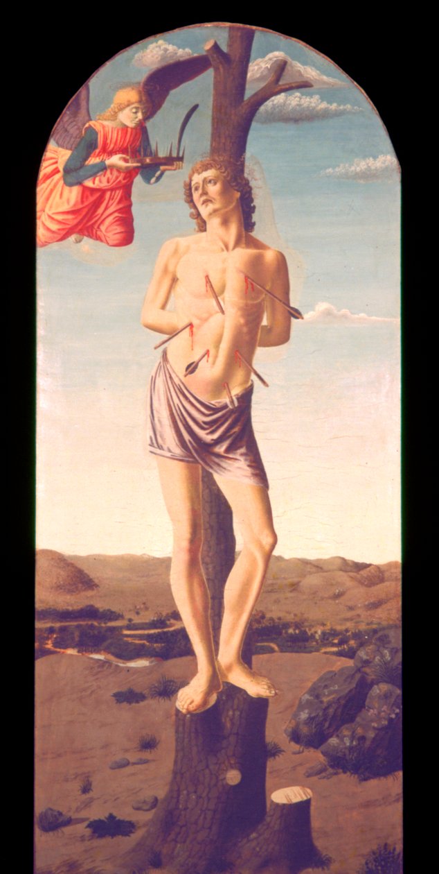 Svatý Šebestián, 1457 od Andrea del Castagno