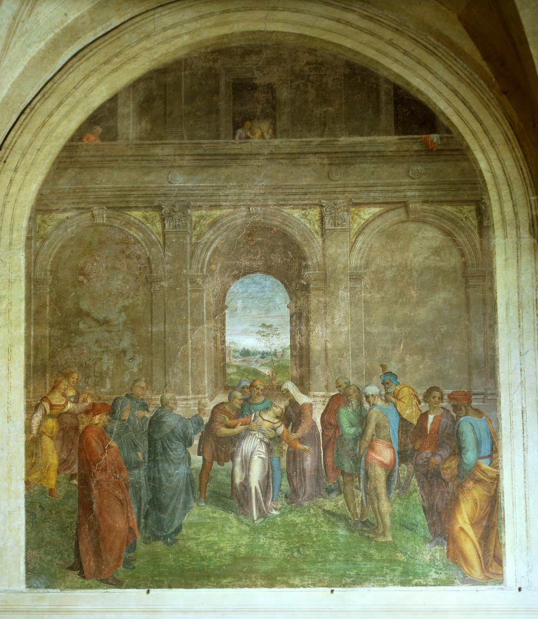 Uzdravení posedlé ženy, Andrea del Sarto od Andrea del Sarto