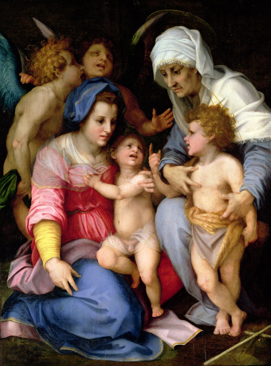 Svatá rodina s anděly, kolem 1515-16 od Andrea del Sarto