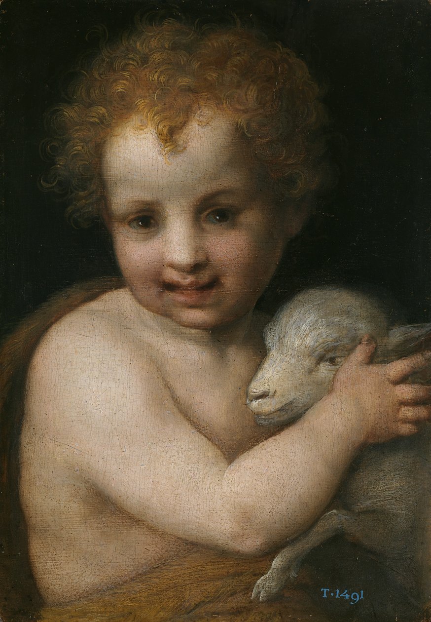Jana Křtitele jako dítě od Andrea del Sarto