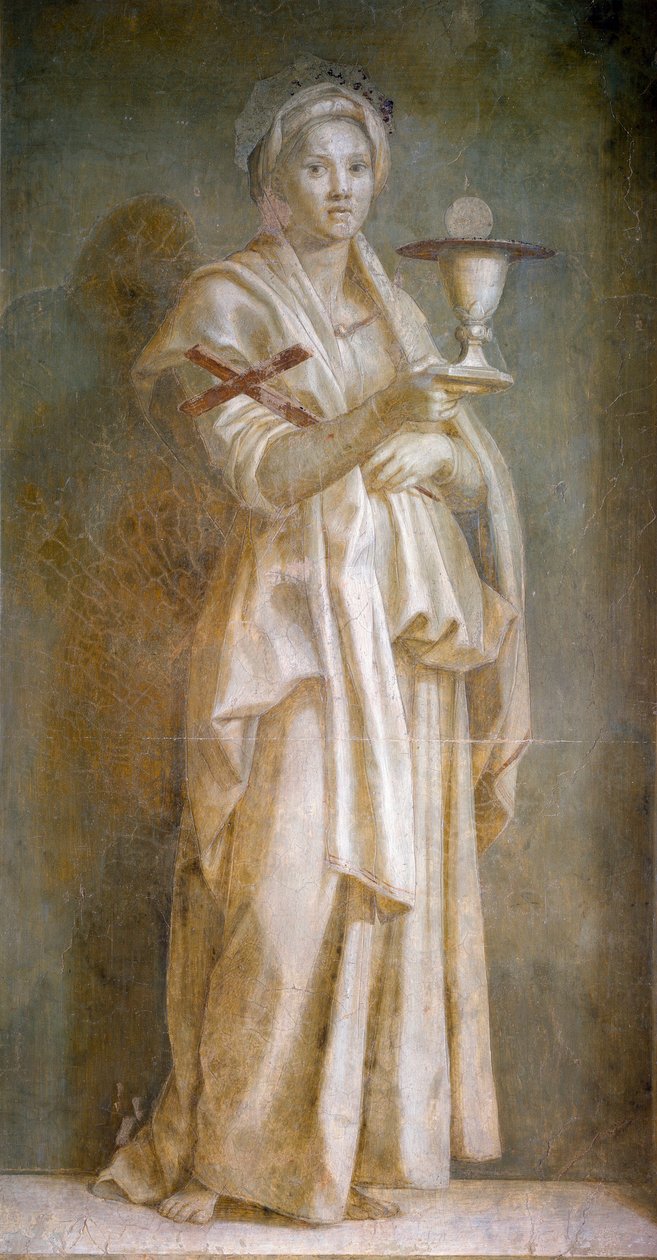 La Faith Fresco od Andrea del Sarto (1486-1531) 1522 Rozměr.194x110 cm Florencie, Chiostro dello Scalzo od Andrea del Sarto
