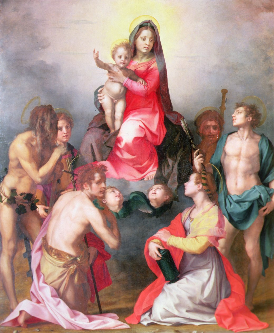 Madona a dítě se svatými od Andrea del Sarto