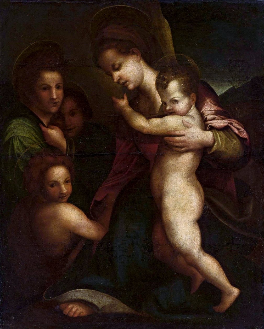 Madona s Ježíškem a svatým Janem od Andrea del Sarto