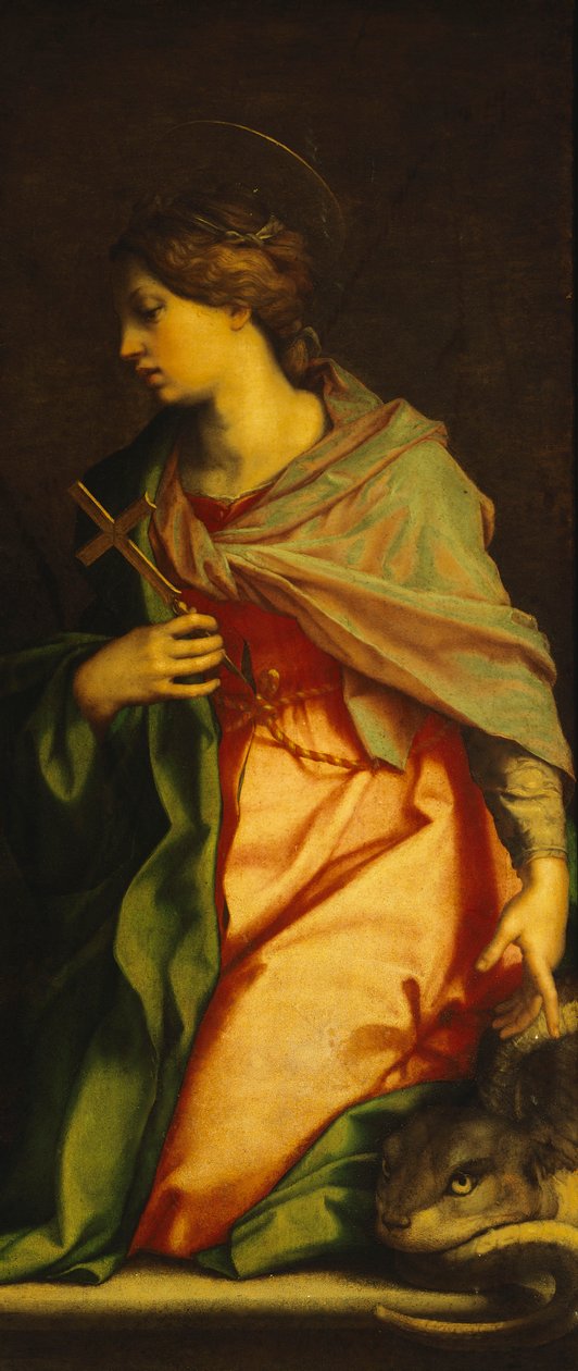 Obraz Santa Margherita od Andrea del Sarto (1486-1530), katedrála v Pise od Andrea del Sarto