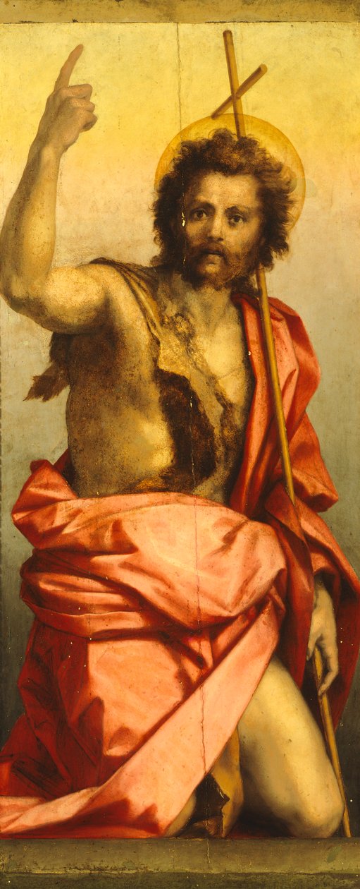 Obraz svatého Jana Křtitele (olej na desce) od Andrea del Sarto