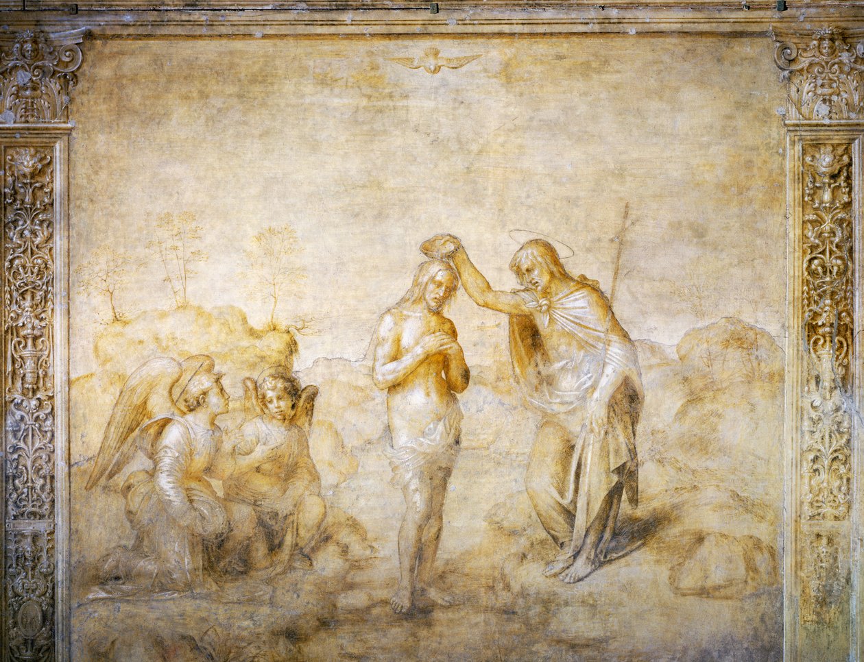 Svatý Jan křtí Ježíše od Andrea del Sarto