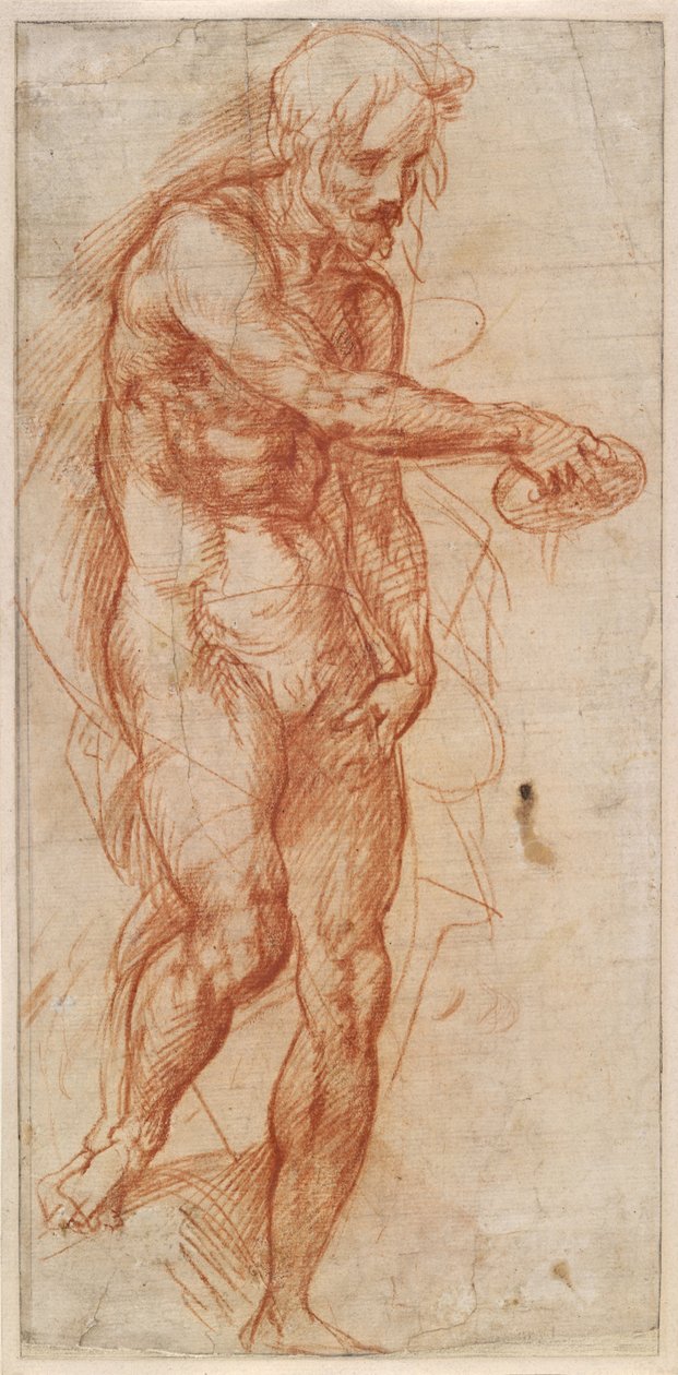 Studie svatého Jana Křtitele, asi 1518 od Andrea del Sarto