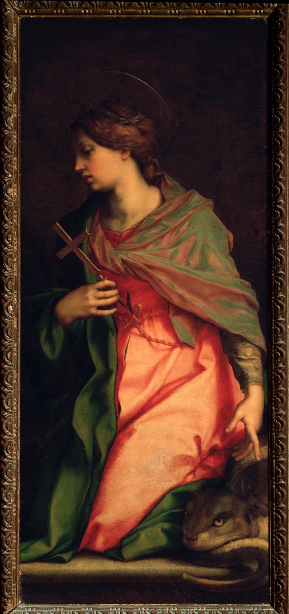 Svatá Margarita Antiochijská, oltář sv. Anežky (obraz, 1525-1528) od Andrea del Sarto
