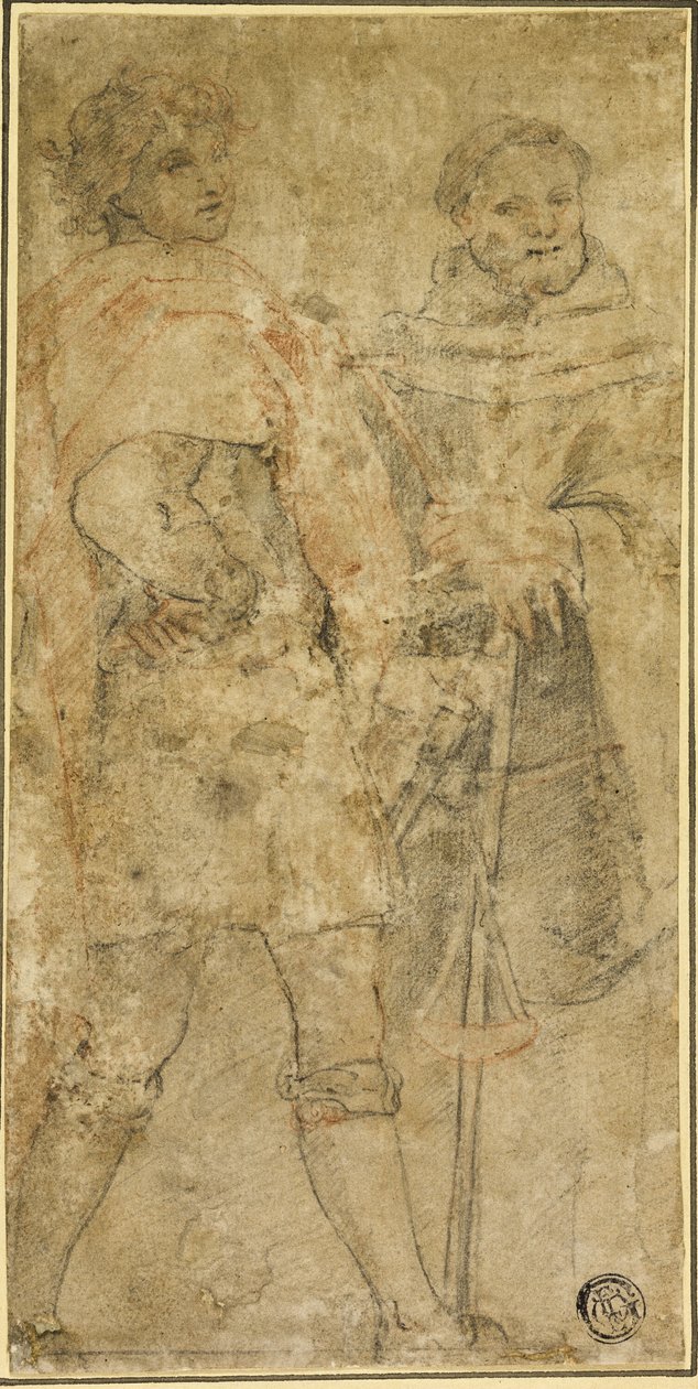 Svatý Michael a San Giovanni Gualberto od Andrea del Sarto