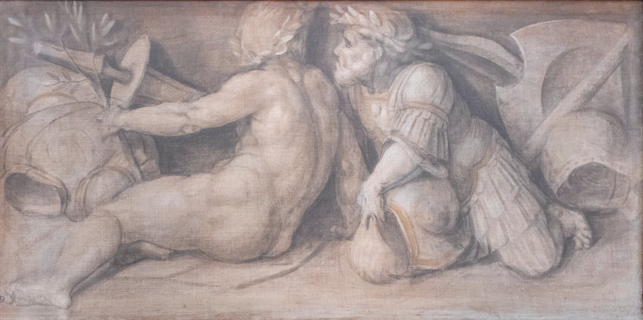 Scéna s postavami v klasickém stylu od Andrea del Sarto