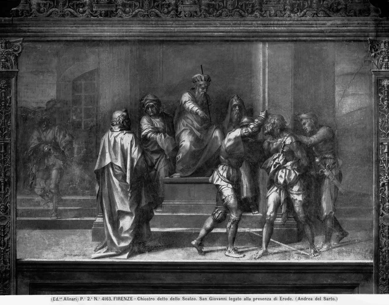 Zatčení svatého Jana, c.1520 (freska) od Andrea del Sarto