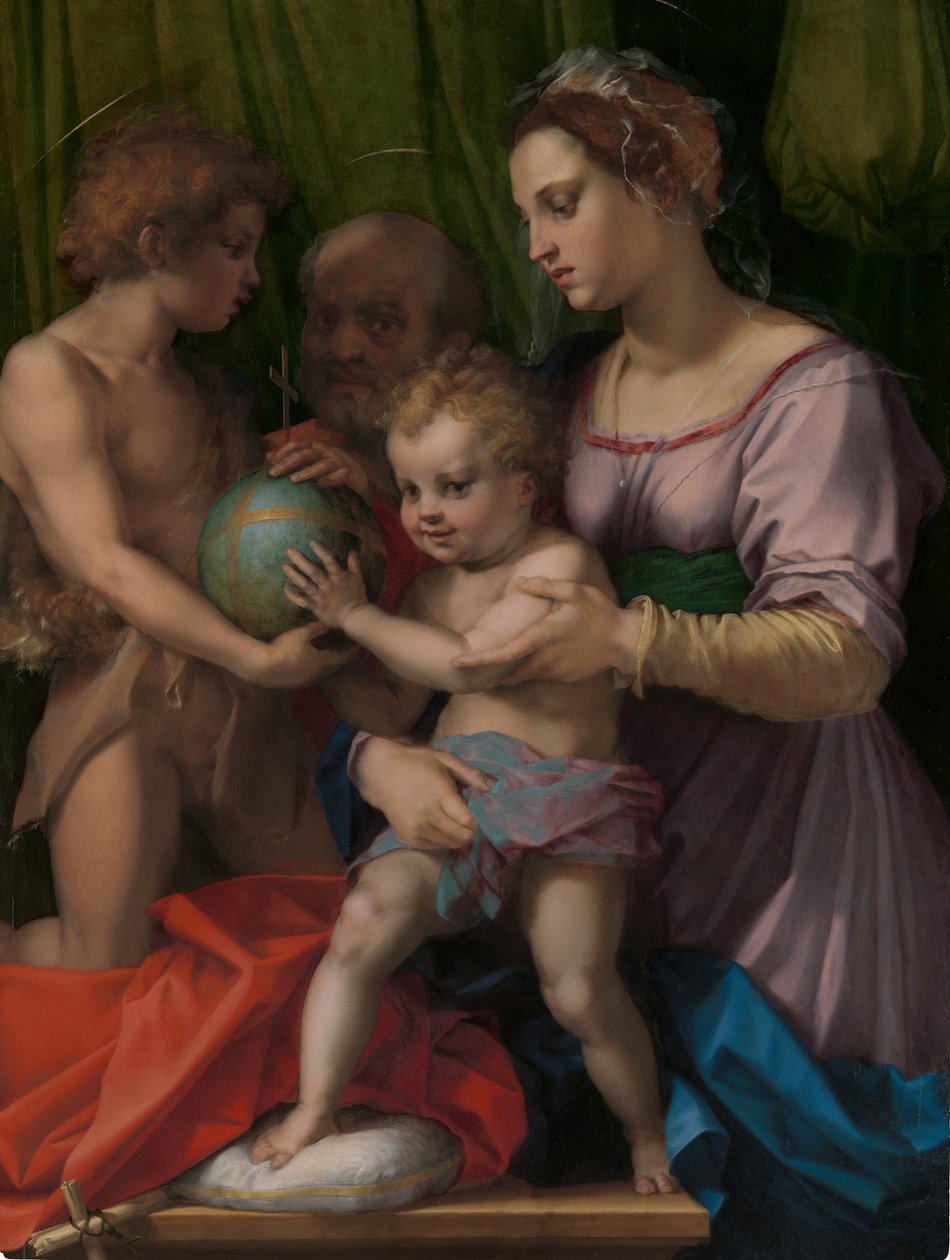 Svatá rodina s mladým svatým Janem Křtitelem, ca. 1528. od Andrea del Sarto