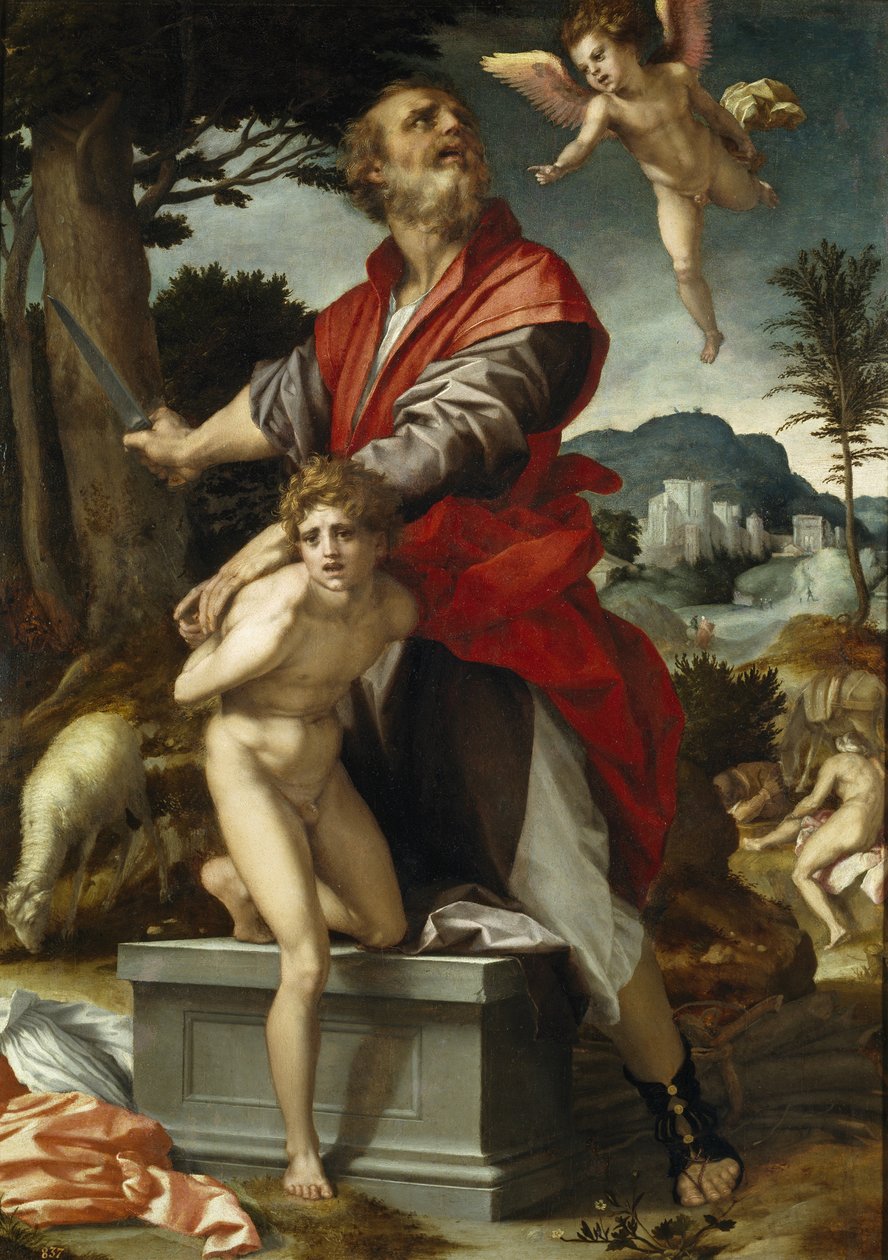 Obětování Izáka od Andrea del Sarto