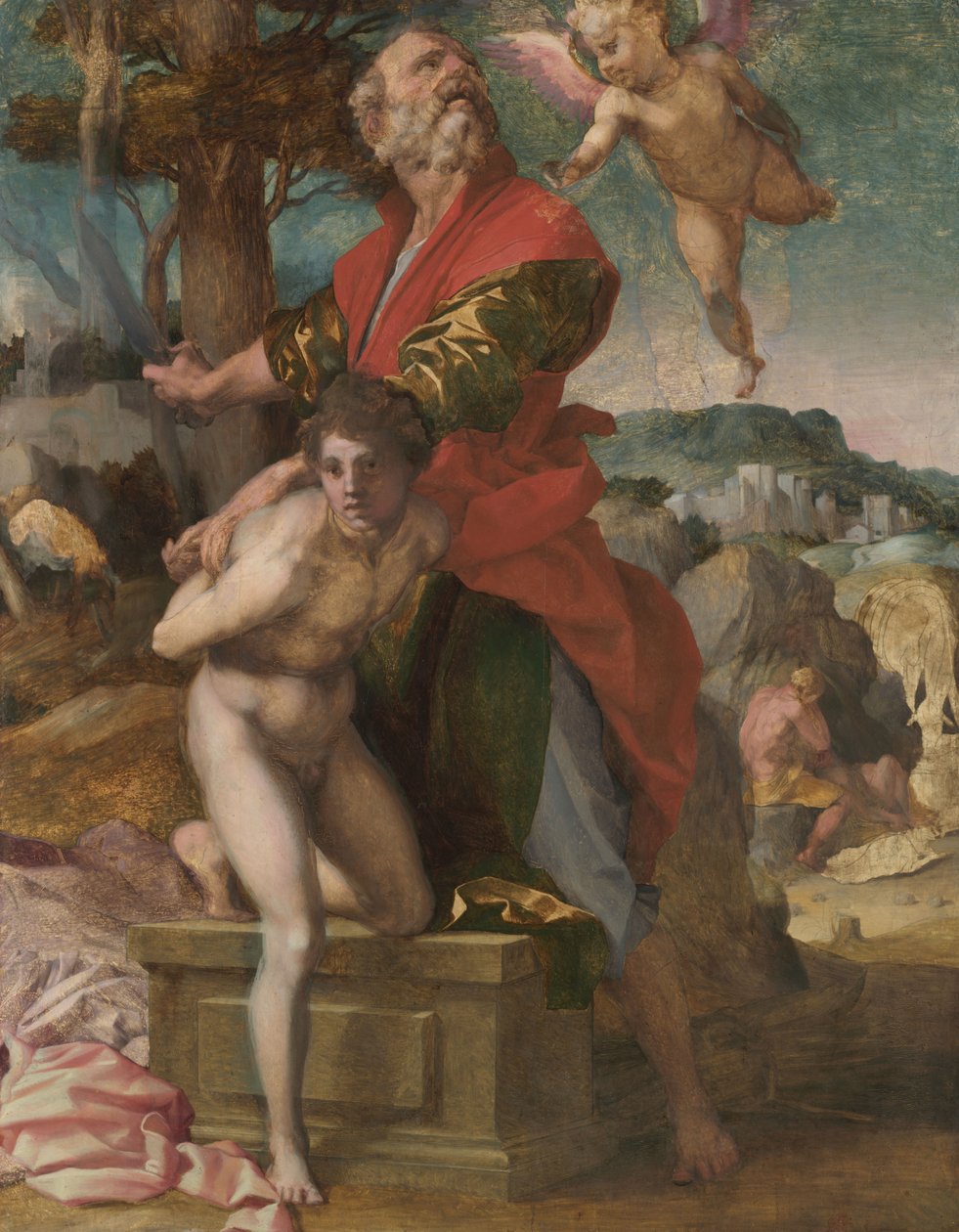 The Sacrifice of Isaac, c.1527 (olej na dřevě) od Andrea del Sarto