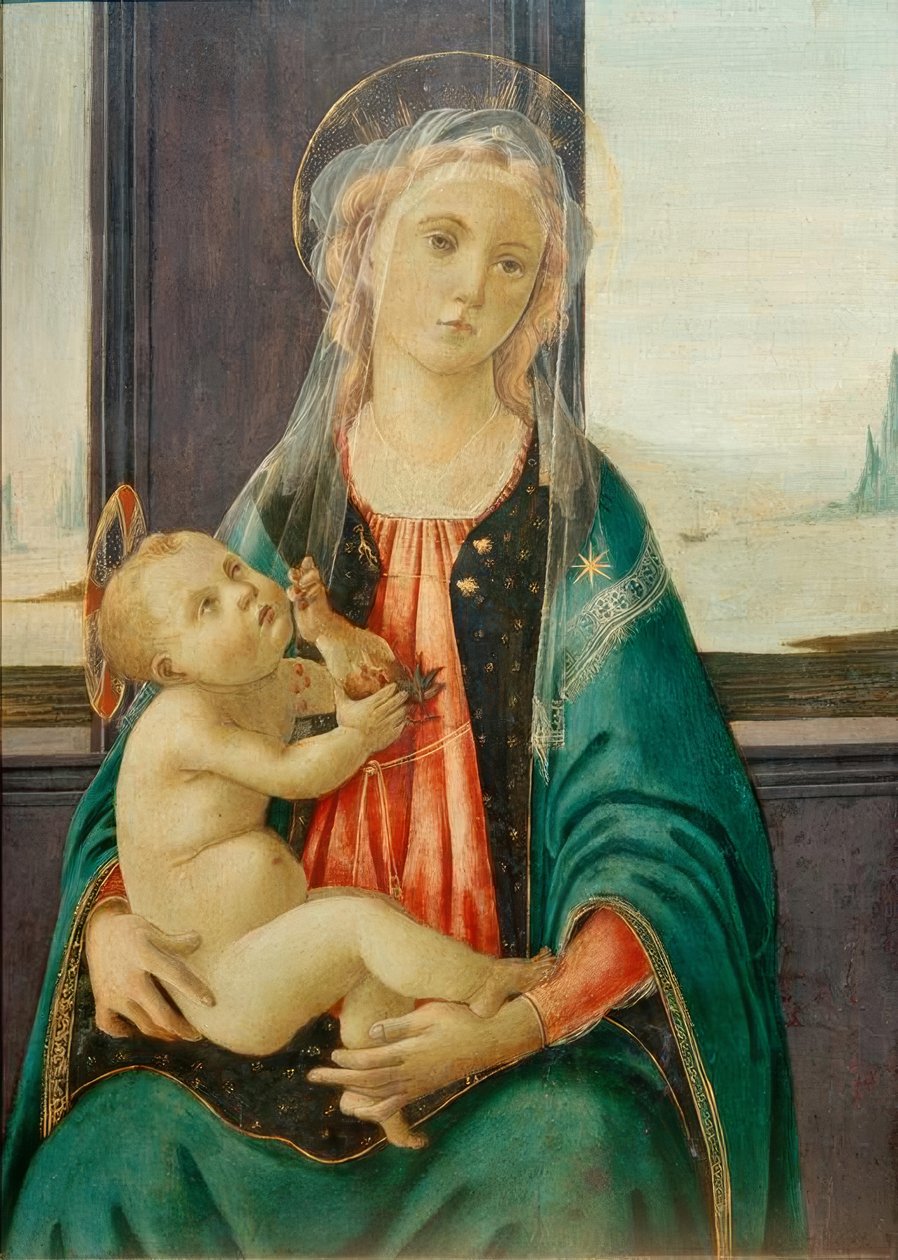Madonna mit Kind (Madona z moře) od Andrea del Verrocchio