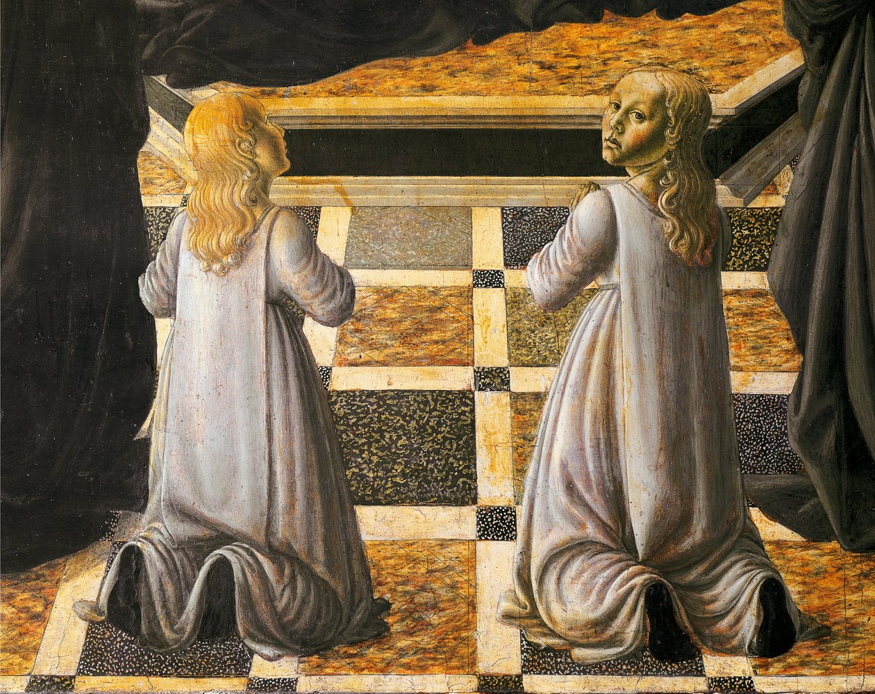 Svatá Monica od Andrea del Verrocchio (1437-1488), detail, kostel Santo Spirito, Florencie od Andrea del Verrocchio