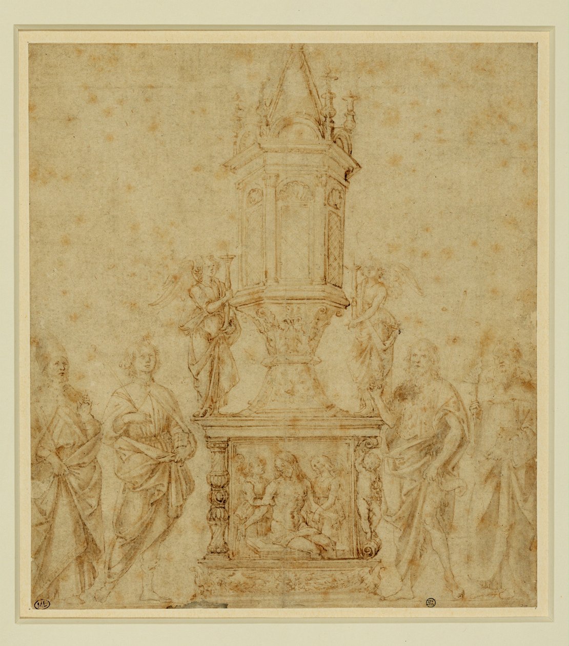 Verrocchiova škola. Relikviář mezi svatým ... od Andrea del Verrocchio
