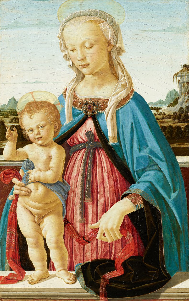 Panna Marie s dítětem od Andrea del Verrocchio