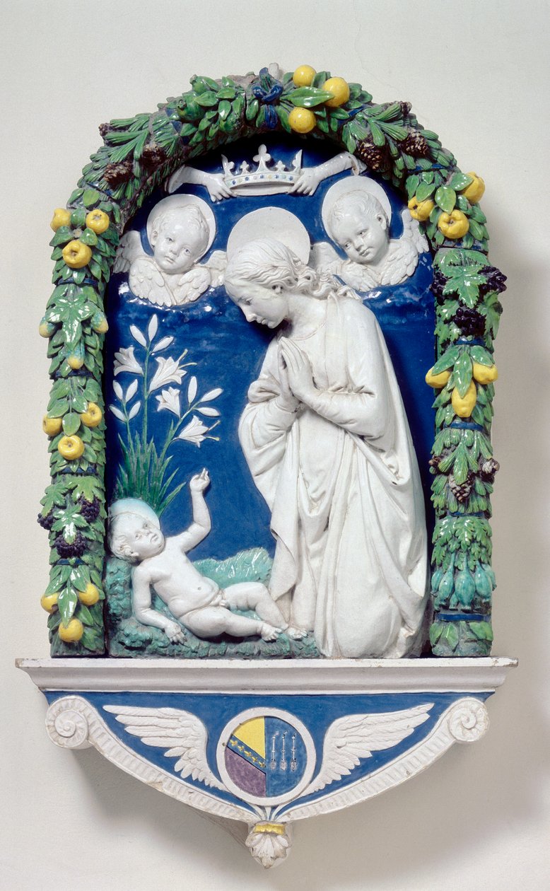 Madona z lilií od Andrea Della Robbia